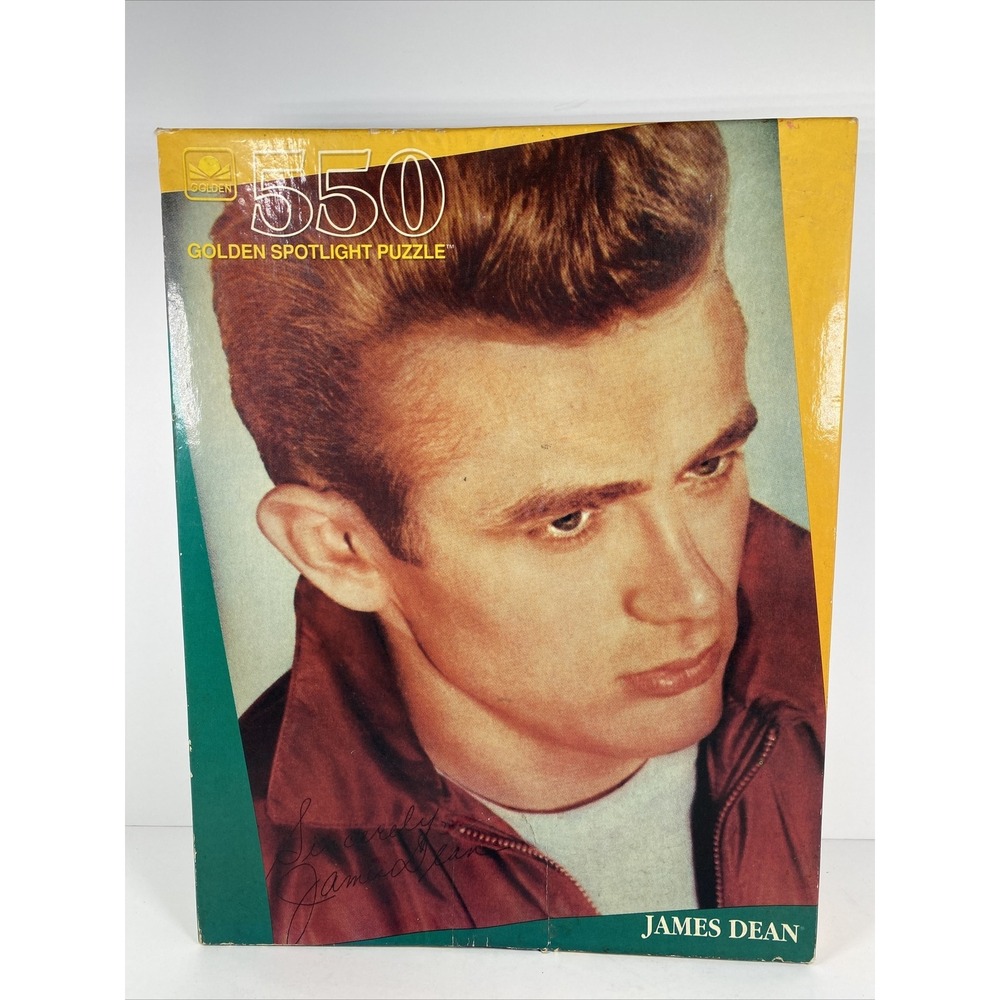 Vintage James Dean Golden Spotlight Jigsaw Puzzle 550 Pieces 1991 NEW Sealed‎
